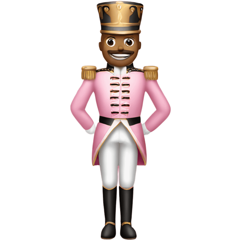 Soft pink nutcracker fullbody emoji