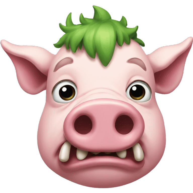 monster pig emoji