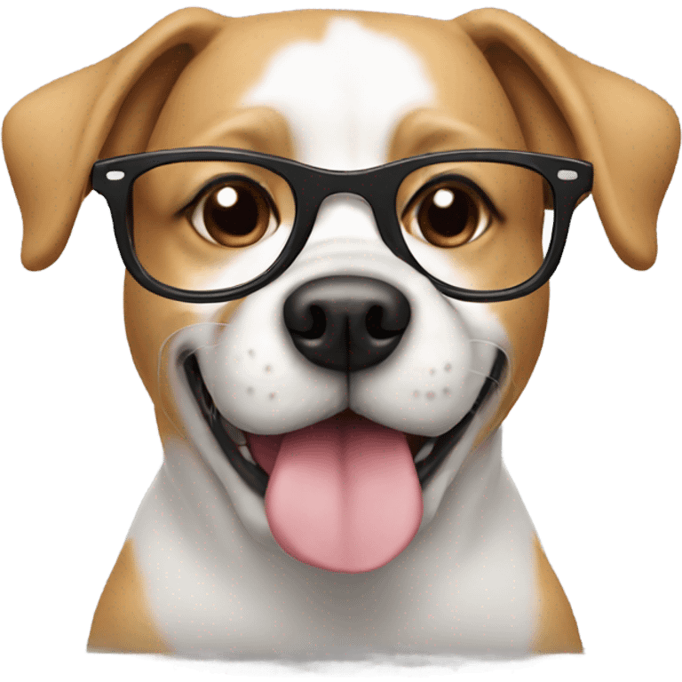 dog with glasses  emoji