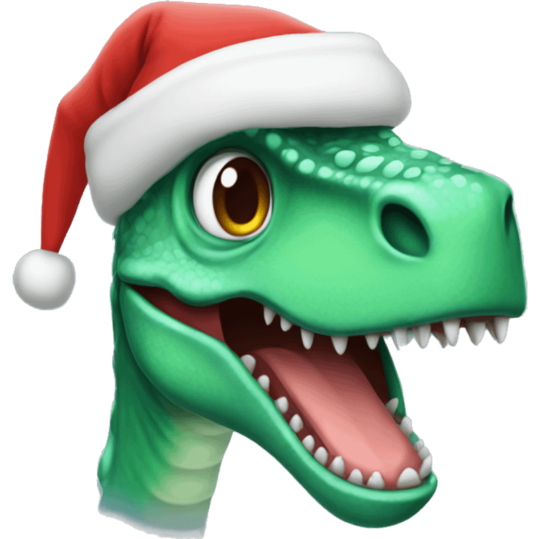 Dino Santa hat emoji