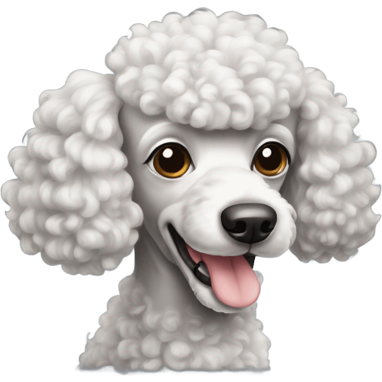 Poodle dog emoji