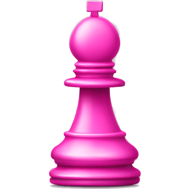 A pink chess pawn emoji