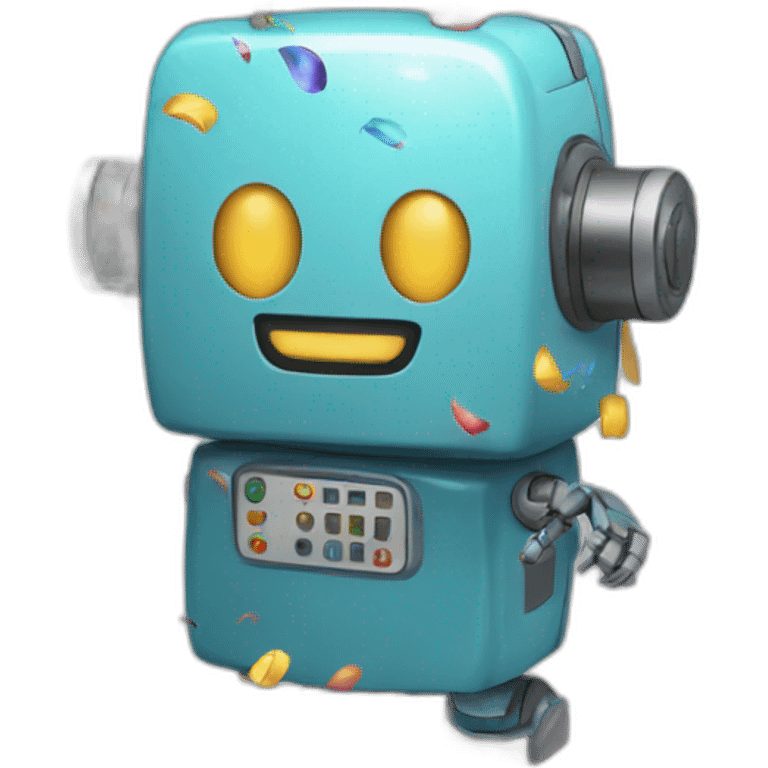 robot confetti emoji