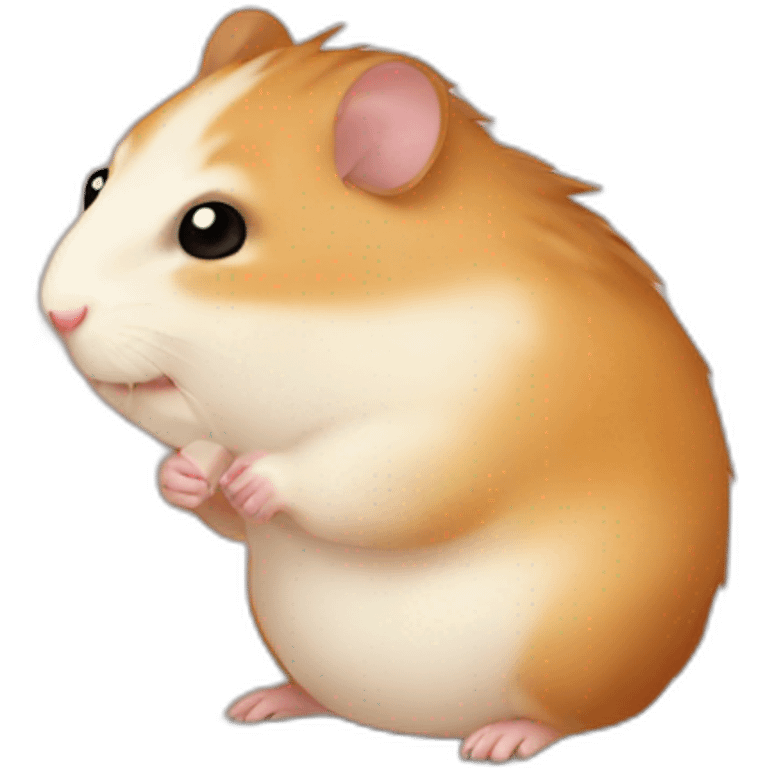 Hamster-kiss emoji