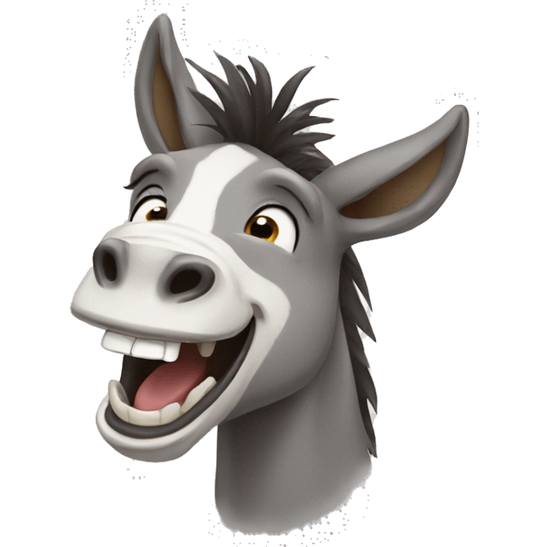 Laughing donkey  emoji