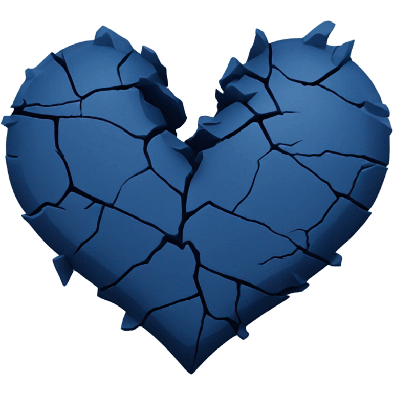 
broken dark blue heart emoji