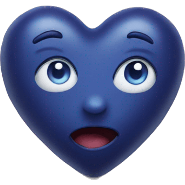 Blueberry heart emoji