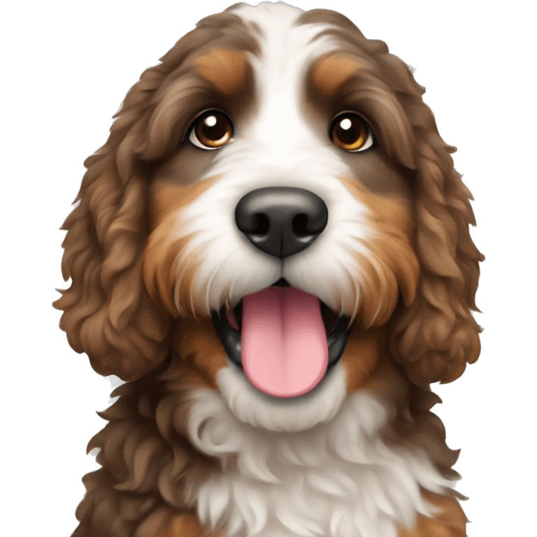 mini bernedoodle  emoji