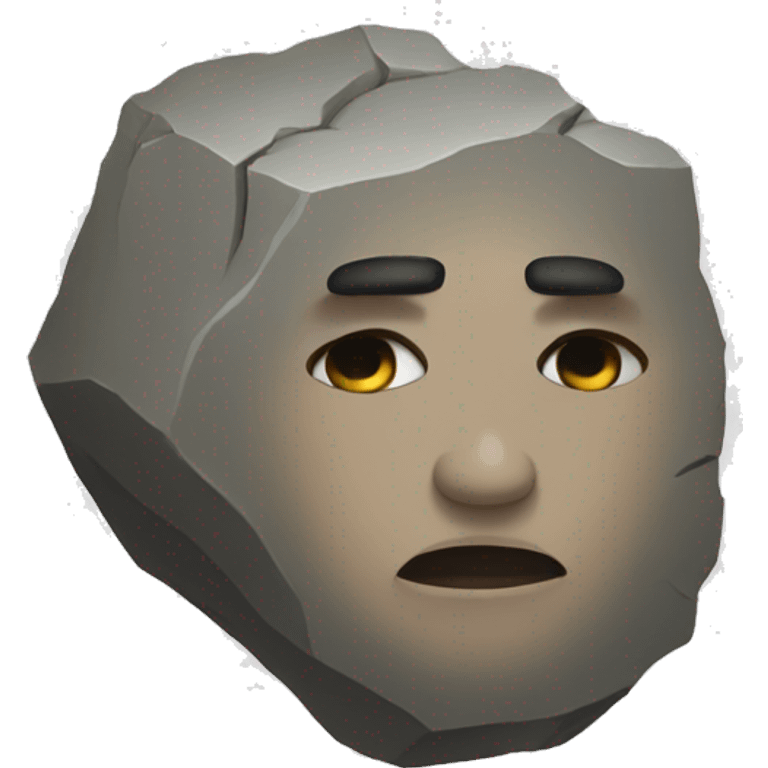 Rock emoji