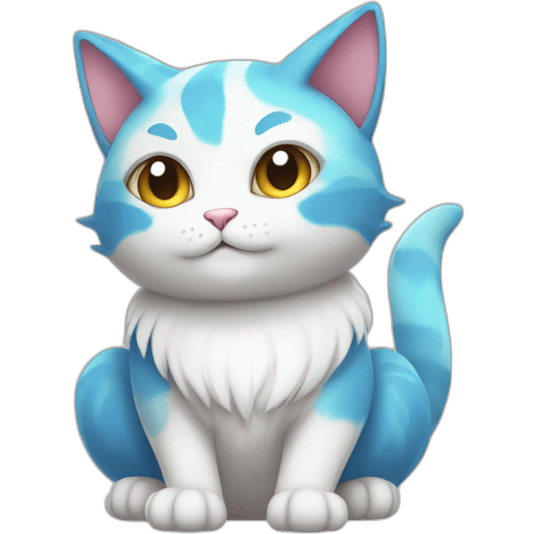 Sitting-bicolor-fairy-type-cat-pokemon emoji