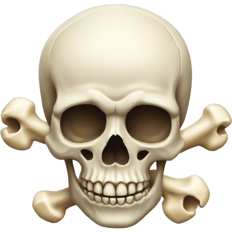 Skull with a bone emoji