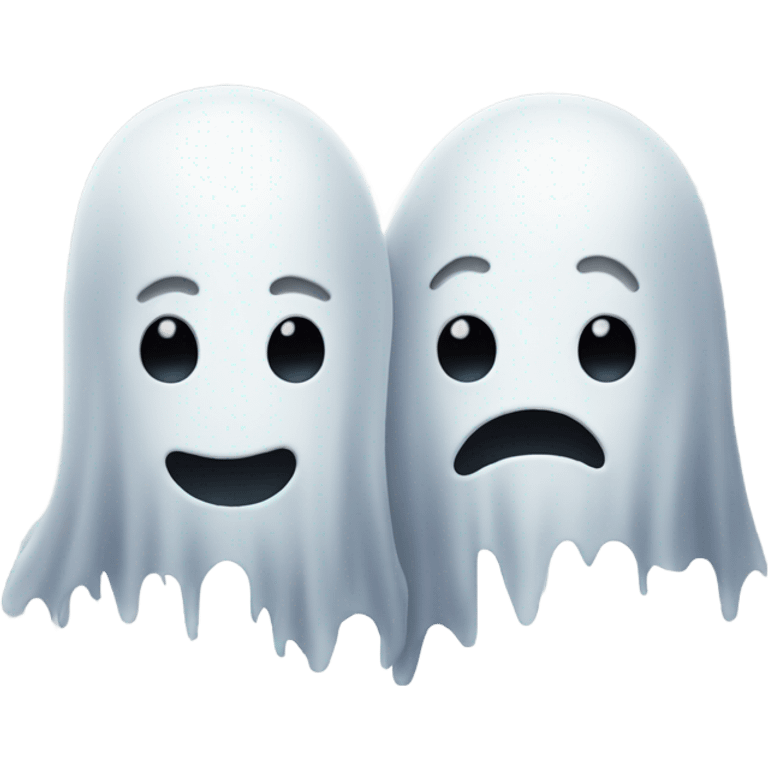 Two ghosts best friends emoji