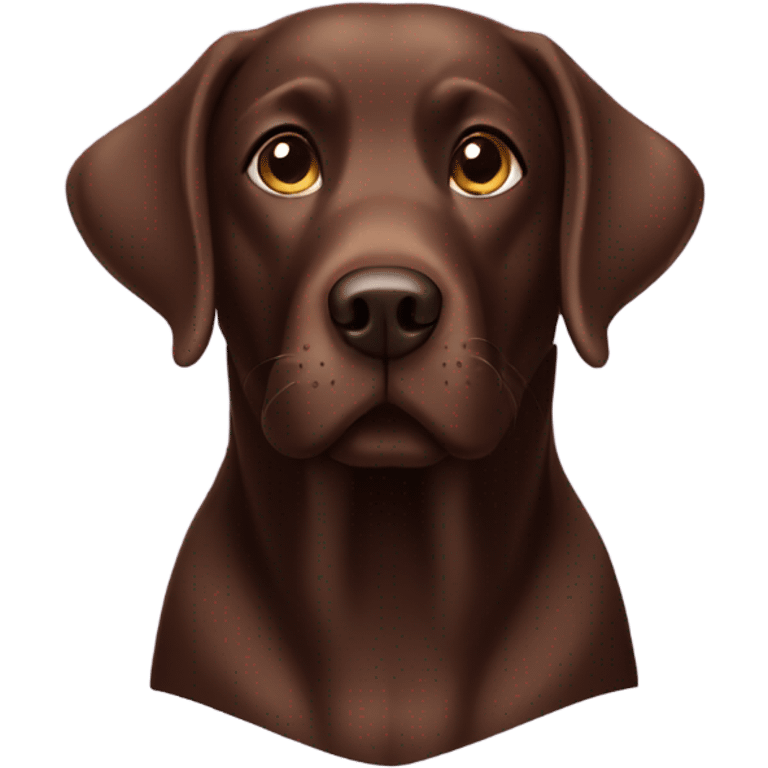 Chocolate Labrador  emoji