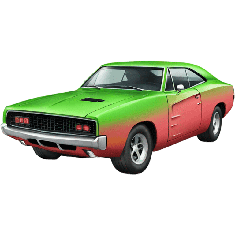 Watermelon Dodge Charger  emoji