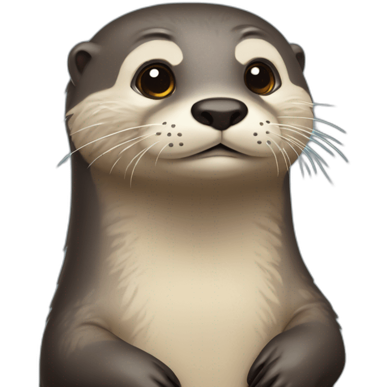 Loutre qui pleure de tristesse emoji