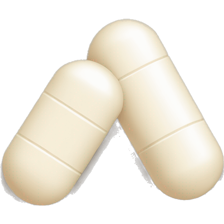 White and beige pills emoji