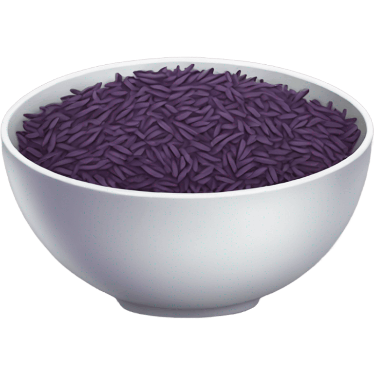 a bowl of purple wild rice emoji