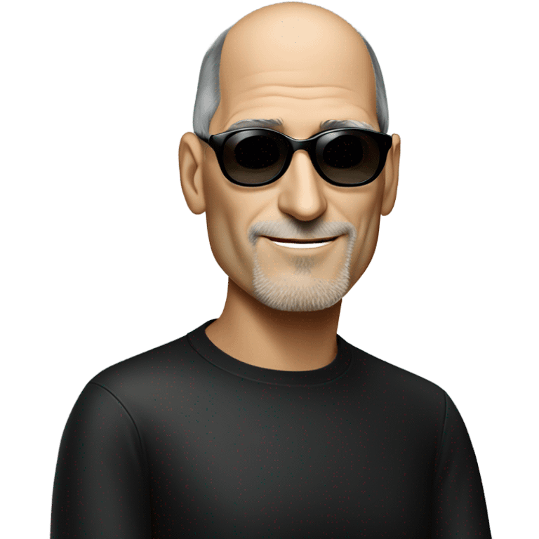 Steve Jobs with sunglasses emoji