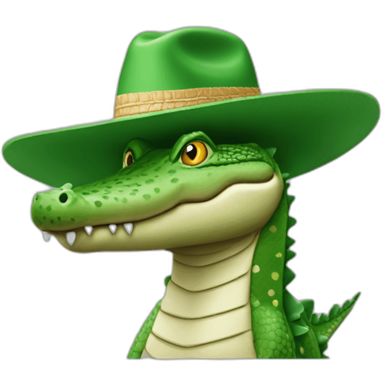 lacoste crocodile with sombrero emoji