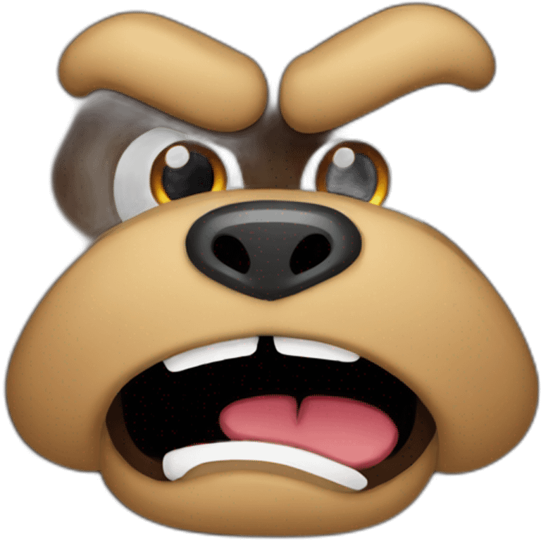 angry wooki bear that gossips emoji