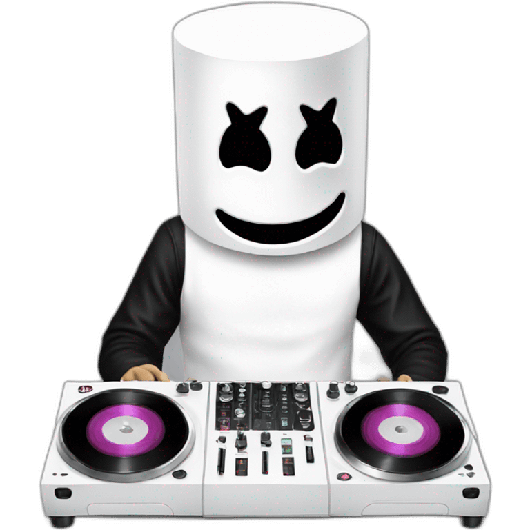 DJ marshmello playing music emoji