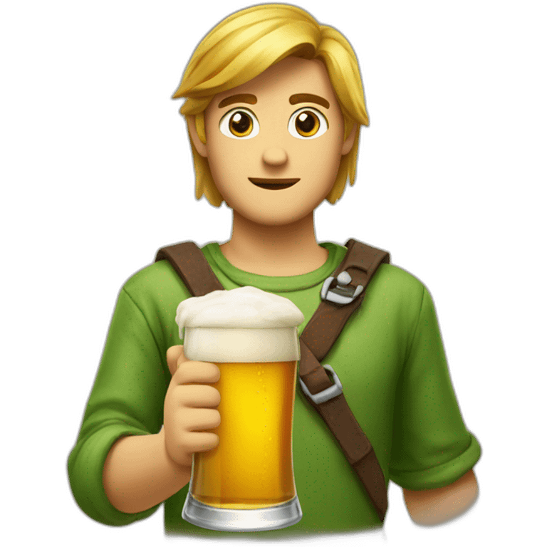 Link drink beer emoji