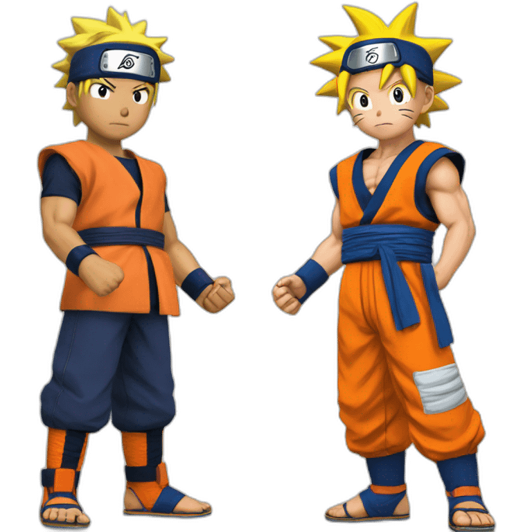 Naruto vs Goku emoji