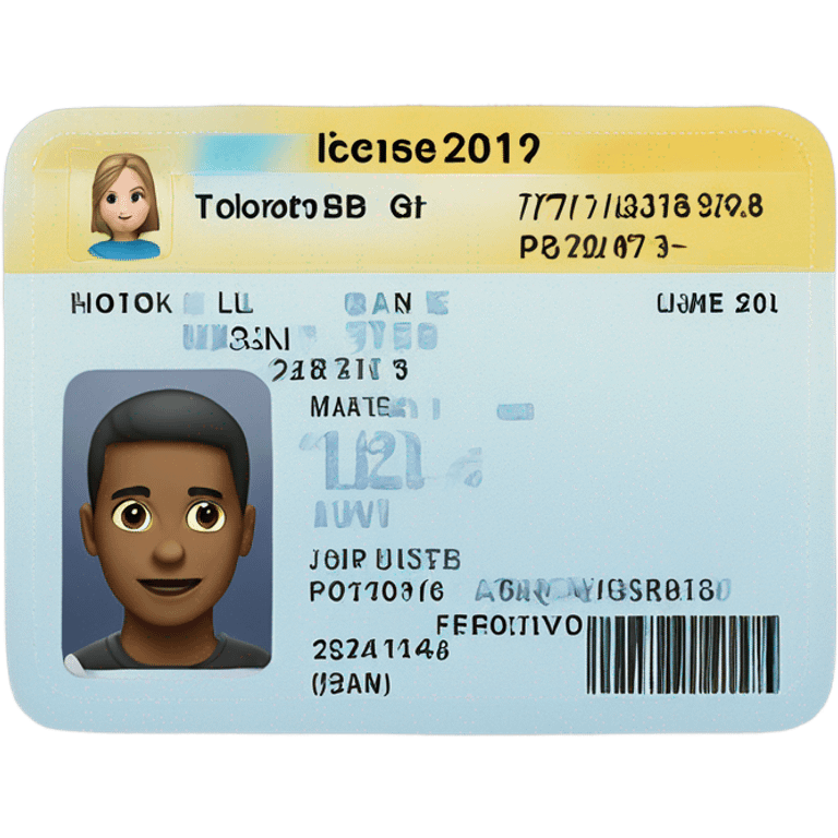 drivers license emoji