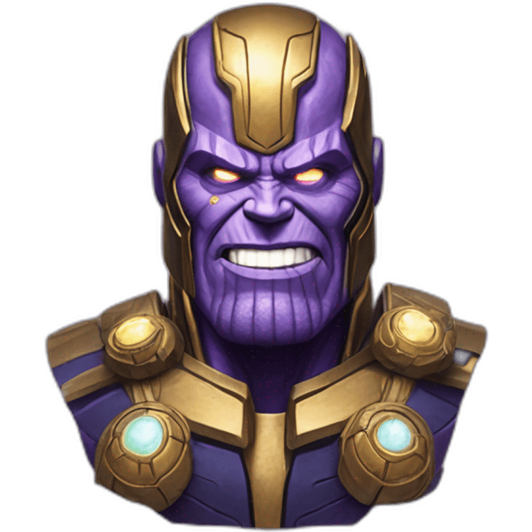 Thanos with infinity gauntlet emoji