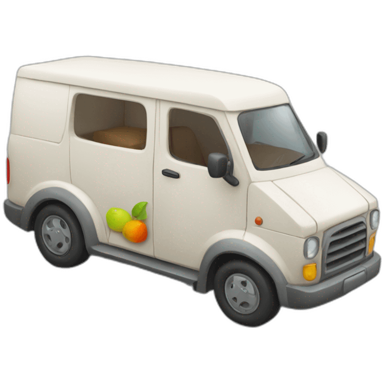 delivery-car-with-fruit-bouquet emoji