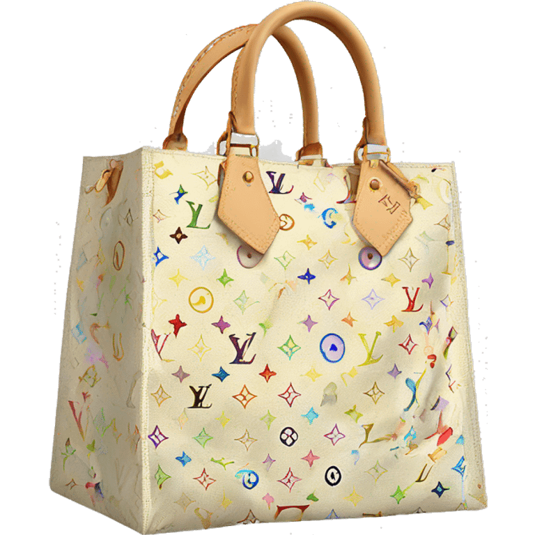 Louis Vuitton shopping bag, the letters on the bag are ST emoji