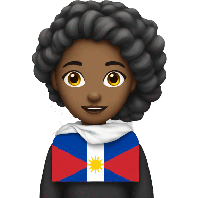 Black woman with Filipino flag emoji