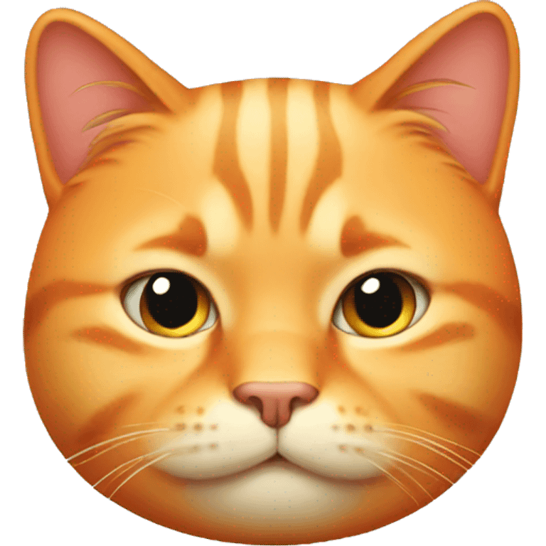 Fat orange cat emoji