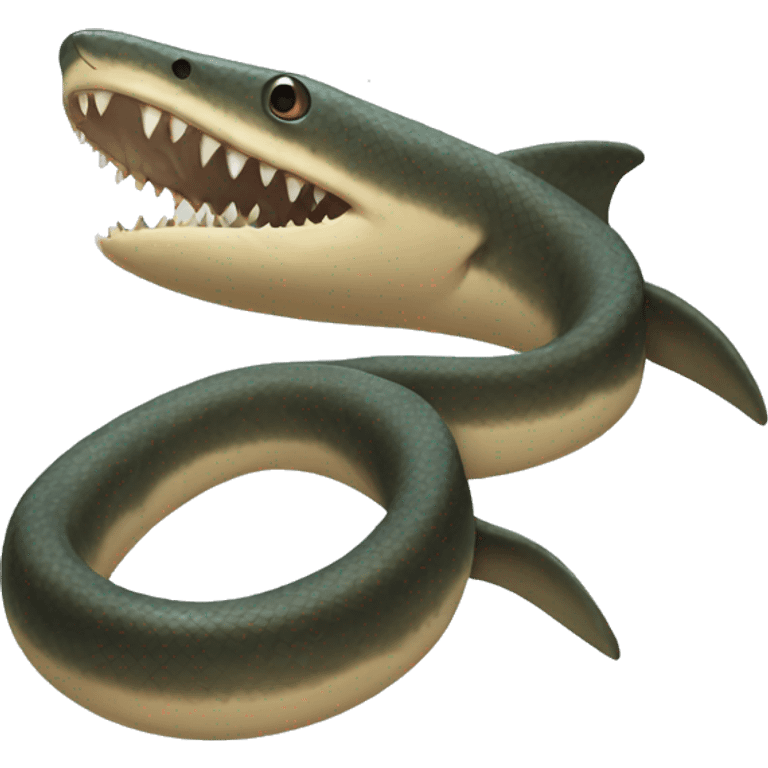 Snake shark emoji