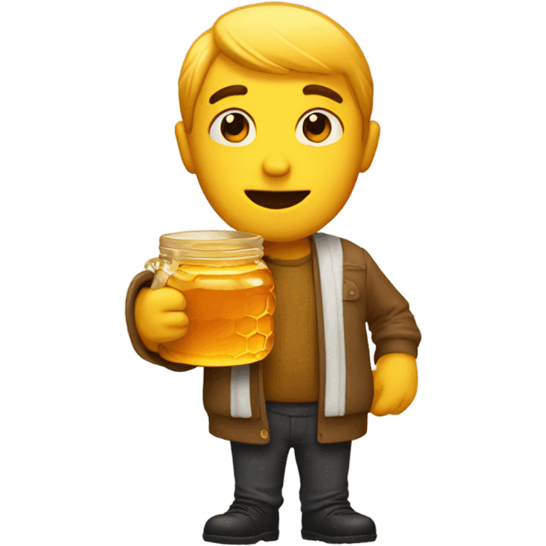 Guy having honey emoji