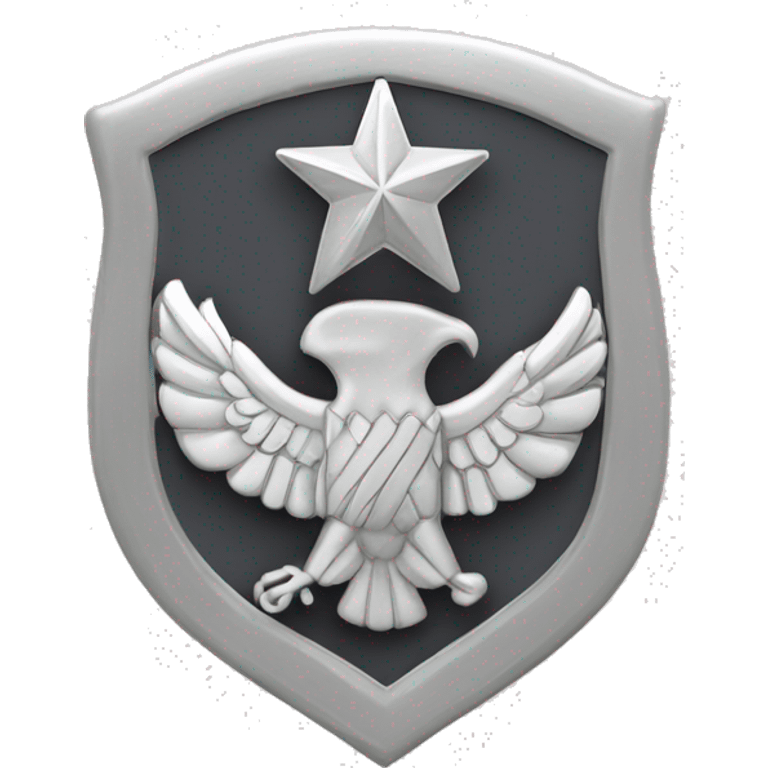 Silver Colonel Rank Insignia emoji