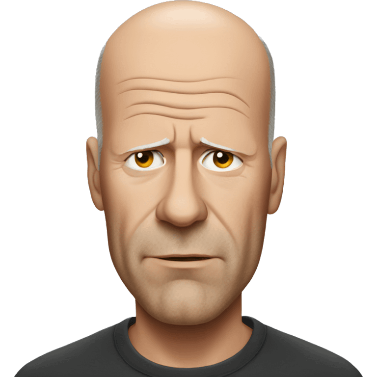 Sad Bruce willis emoji