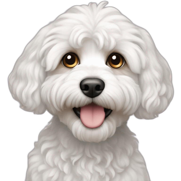 White cavapoo emoji