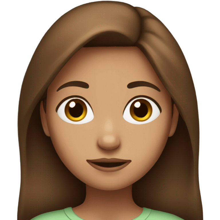 brown-haired girl emoji