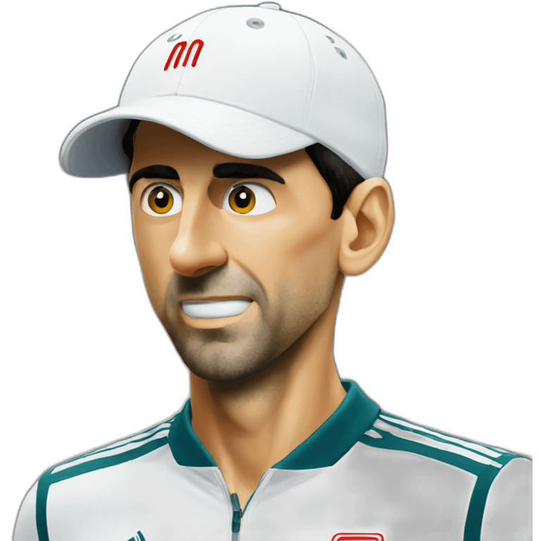 Novak Djokovic face emoji