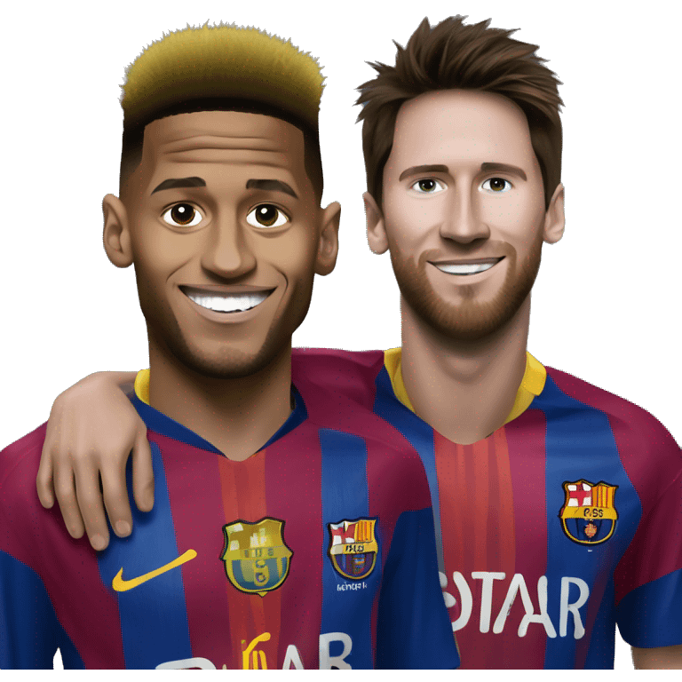 Neymar and messi emoji