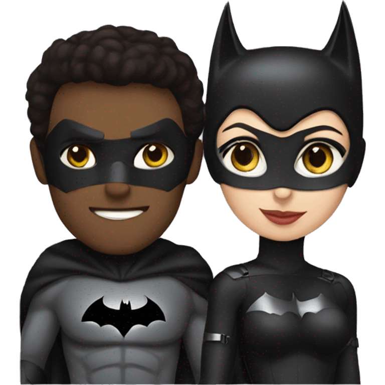 Batman and catwoman  emoji