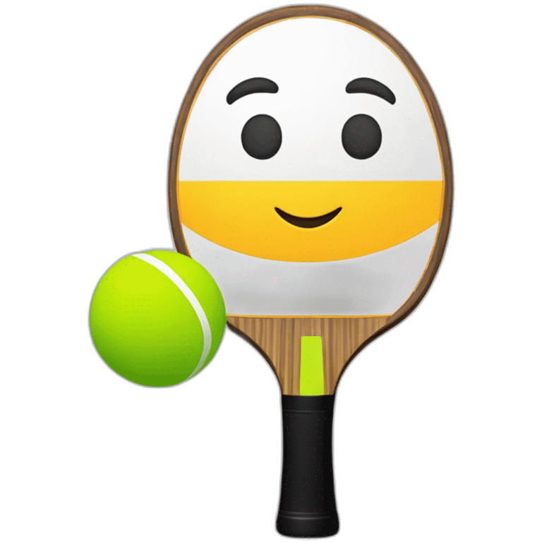 Cybershape table tennis bat emoji