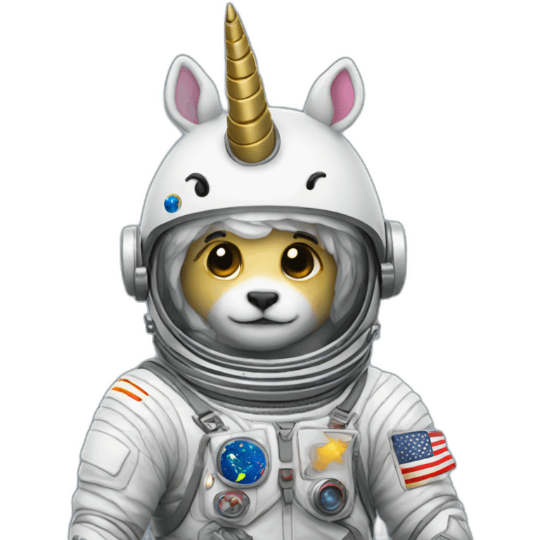 unicorn astronaut emoji