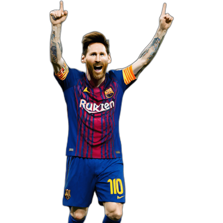 messi-celebrating emoji