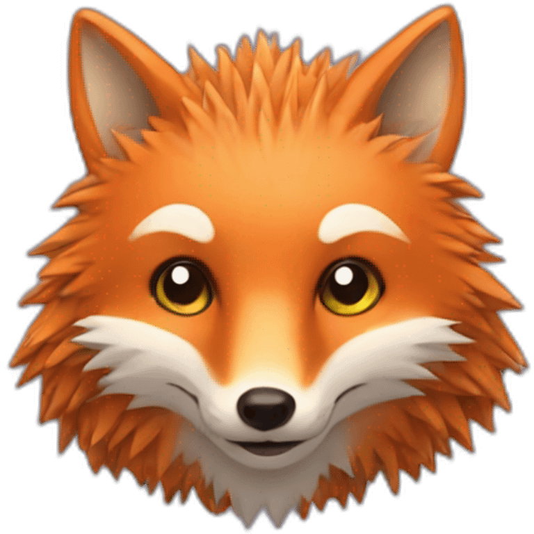 Fox and hedgehog emoji