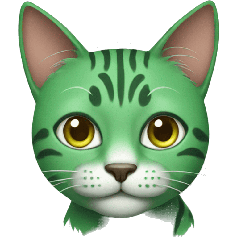 green cat emoji