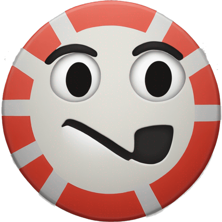 stop sign round emoji