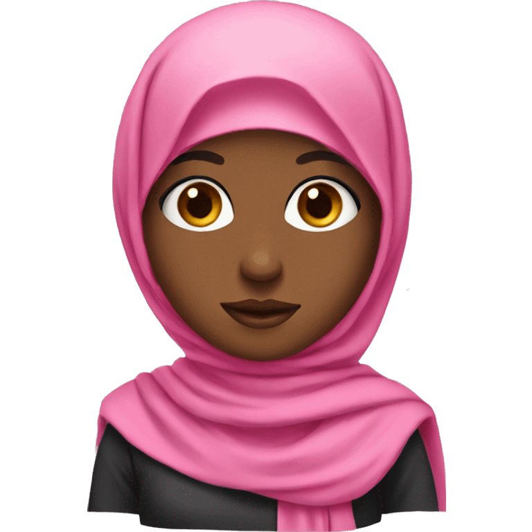 Girl with pink hijab emoji