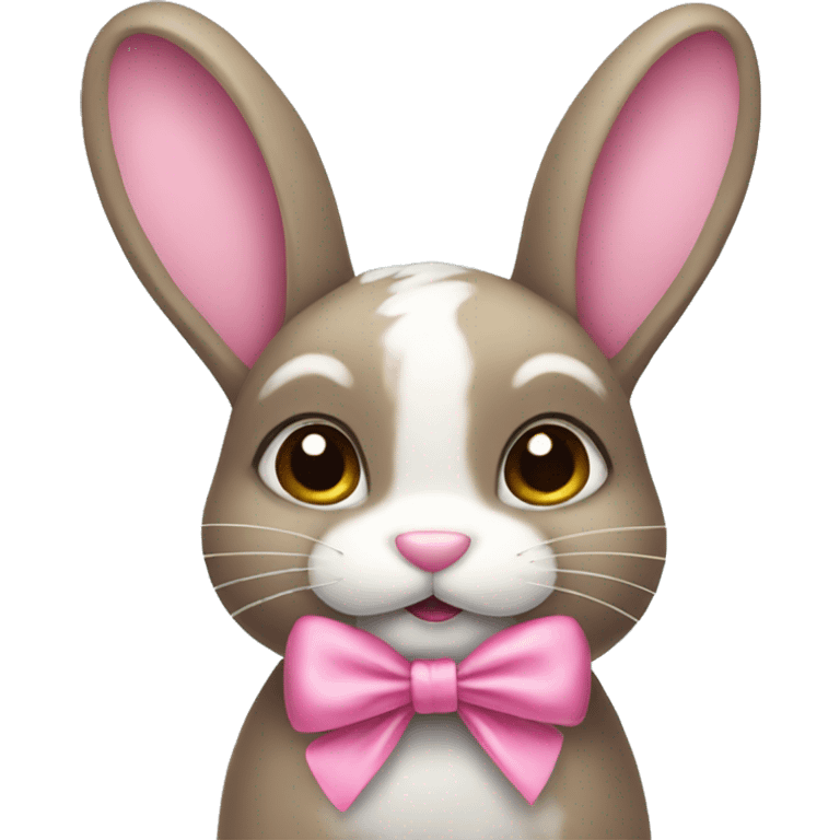 Bunny with pink bow emoji